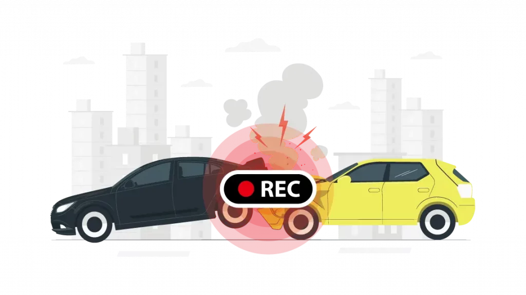 impact illustration dashcam